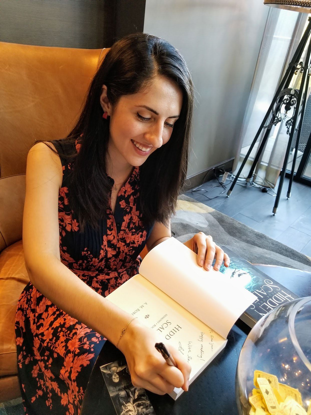 Book signing of Hidden Scales